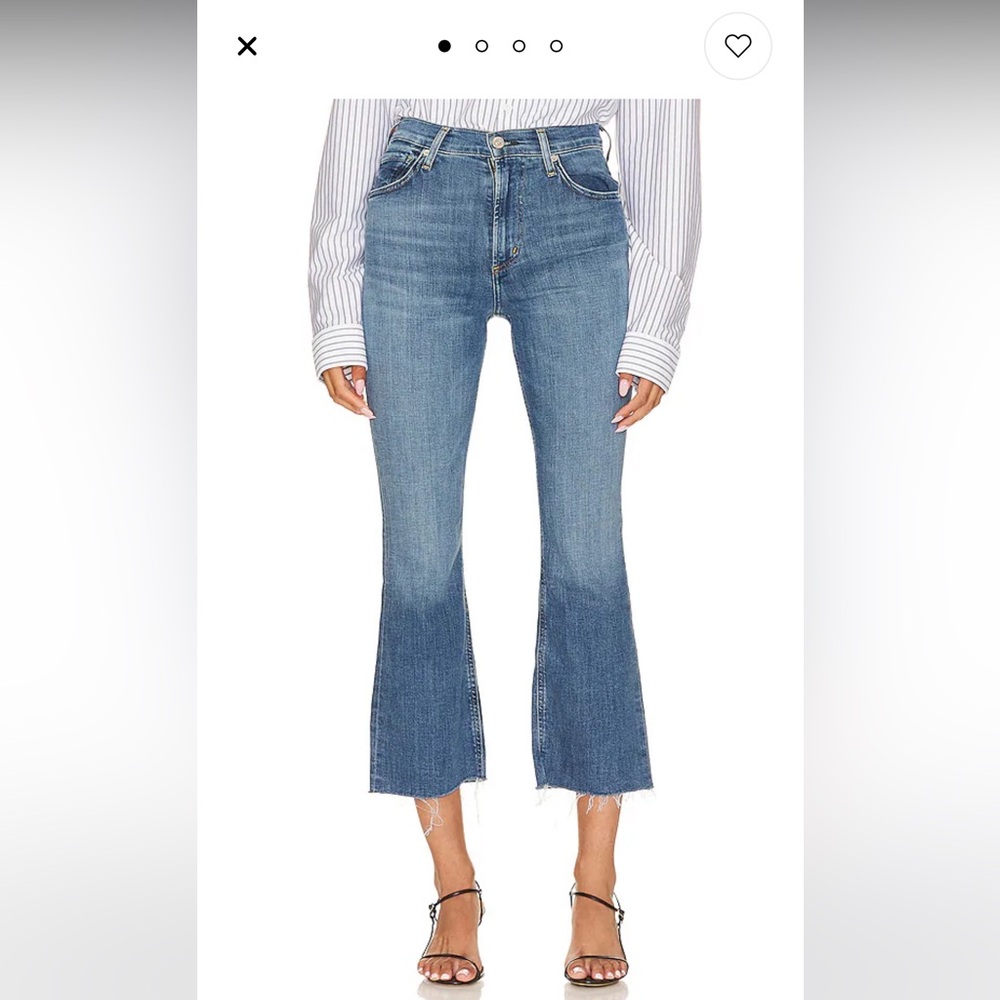 Citizens of Humanity Isola Cropped Boot in Lawless Size 30